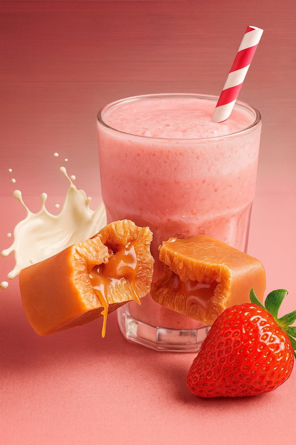 U BUCHA SKLEP Krówka Bucha - rzemieślnicza Truskawkowy Shake - Żywność