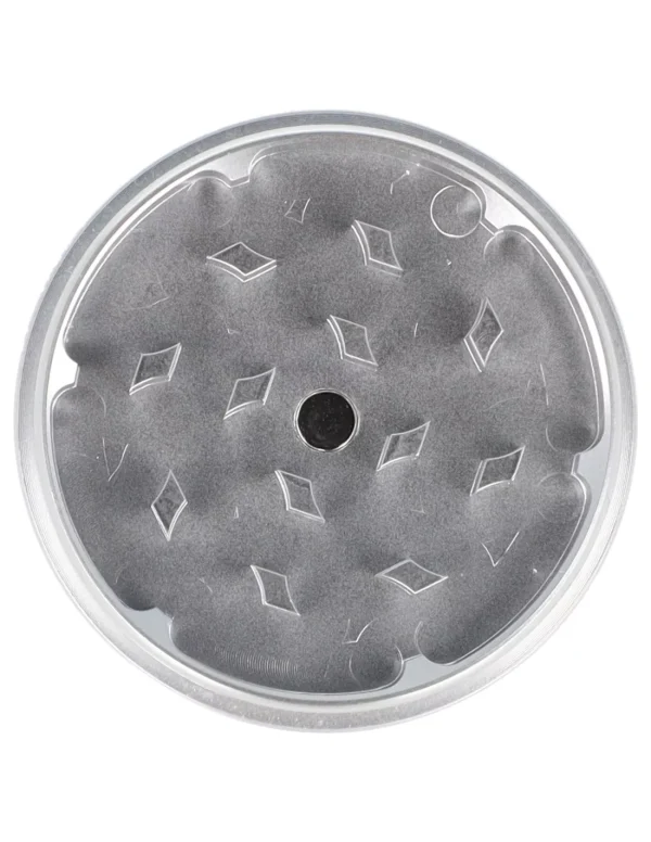 Grinder Purize 49 mm – widok komory mielącej z frezowanymi ząbkami