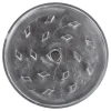 Aluminiowy grinder Purize – widok od góry z logo marki