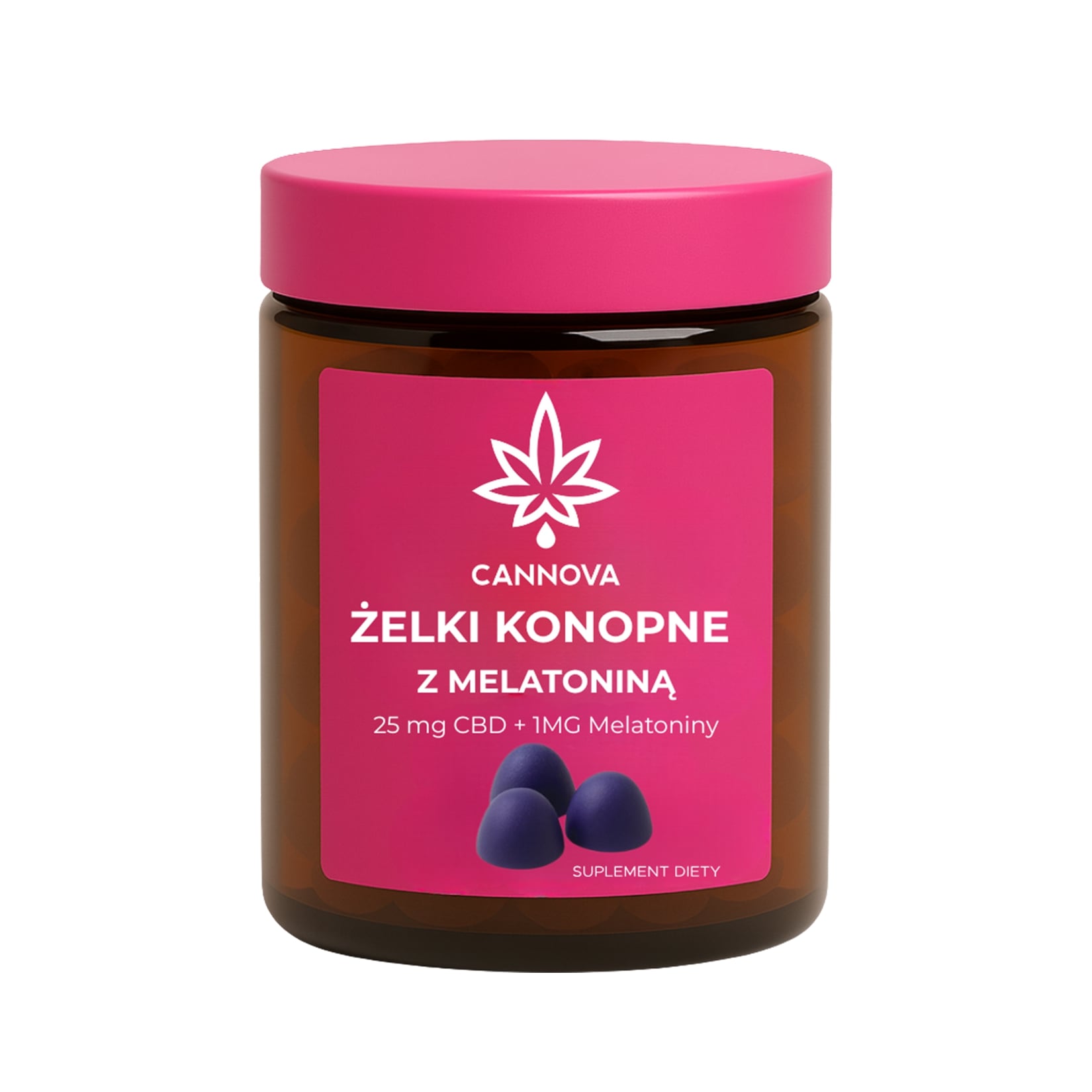 CANNOVA + melatonina CBD 25 mg/szt. 60 szt.