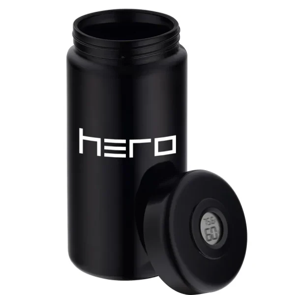 Odorless glass container with hygrometer 1000ml HERO - Storage