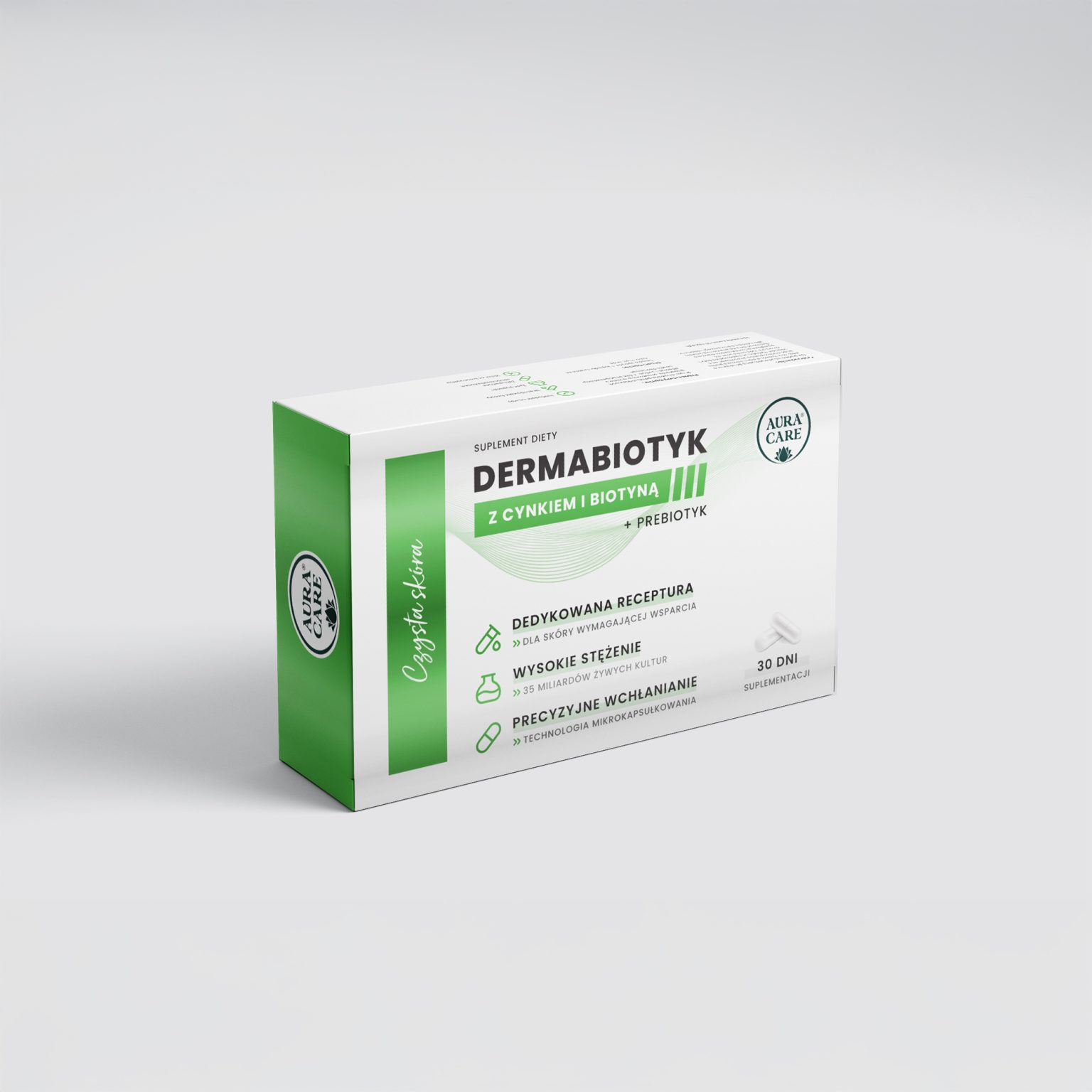 Aura Care Dermabiotyk Czysta Skóra 30caps
