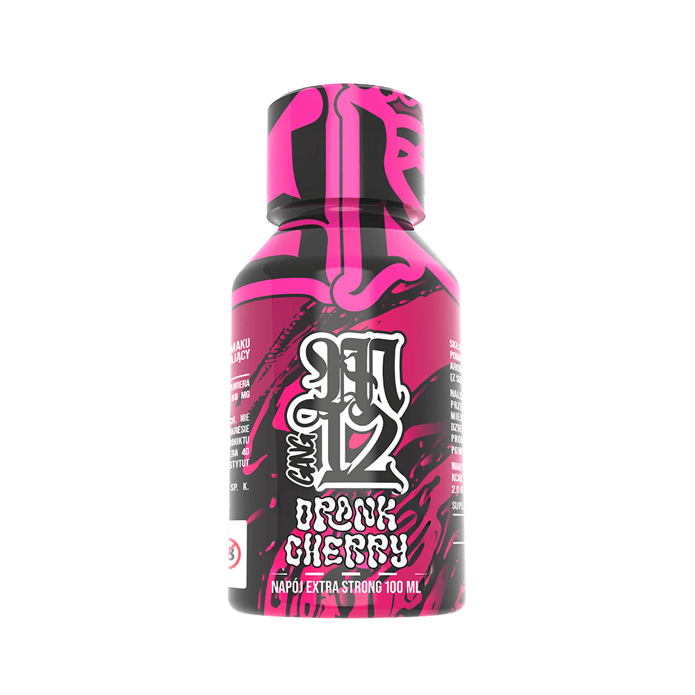 Napój M12 DRANK CHERRY 100ml Shot Konopny