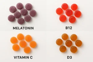 Żelki witaminowe (melatonina, B12, C, D3): czym się różnią i co wybrać