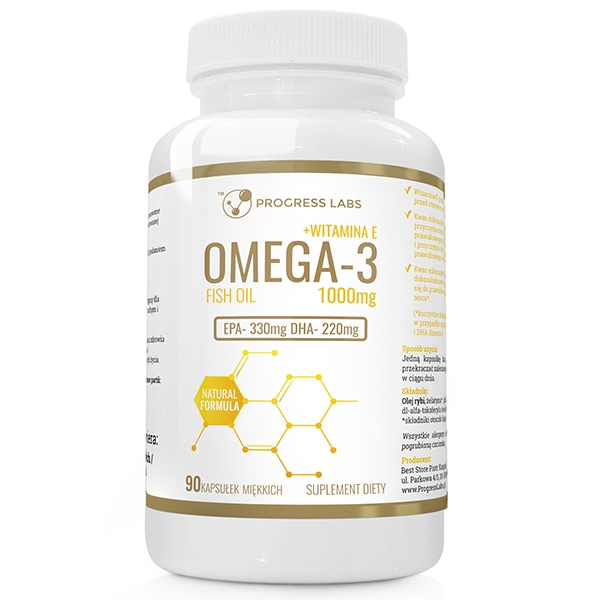 490-1.jpg Omega 3 1000 mg z witaminą E — opakowanie 90 kapsułek
