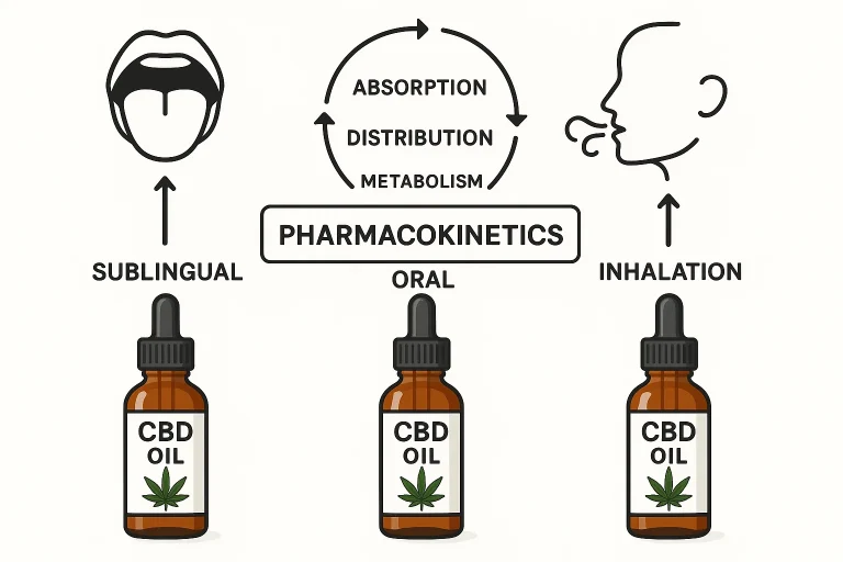 Biodostępność CBD — dlaczego podjęzykowo, doustnie i wziewnie działa inaczej (tabela) Biodostępność kannabidiol: dlaczego podjęzykowo, doustnie i wziewnie działa inaczej (tabela)