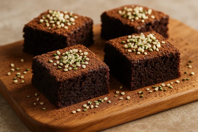Brownie z mąką konopną – wilgotne ciasto bez pszenicy Brownie z mąką konopną – wilgotne ciasto bez pszenicy