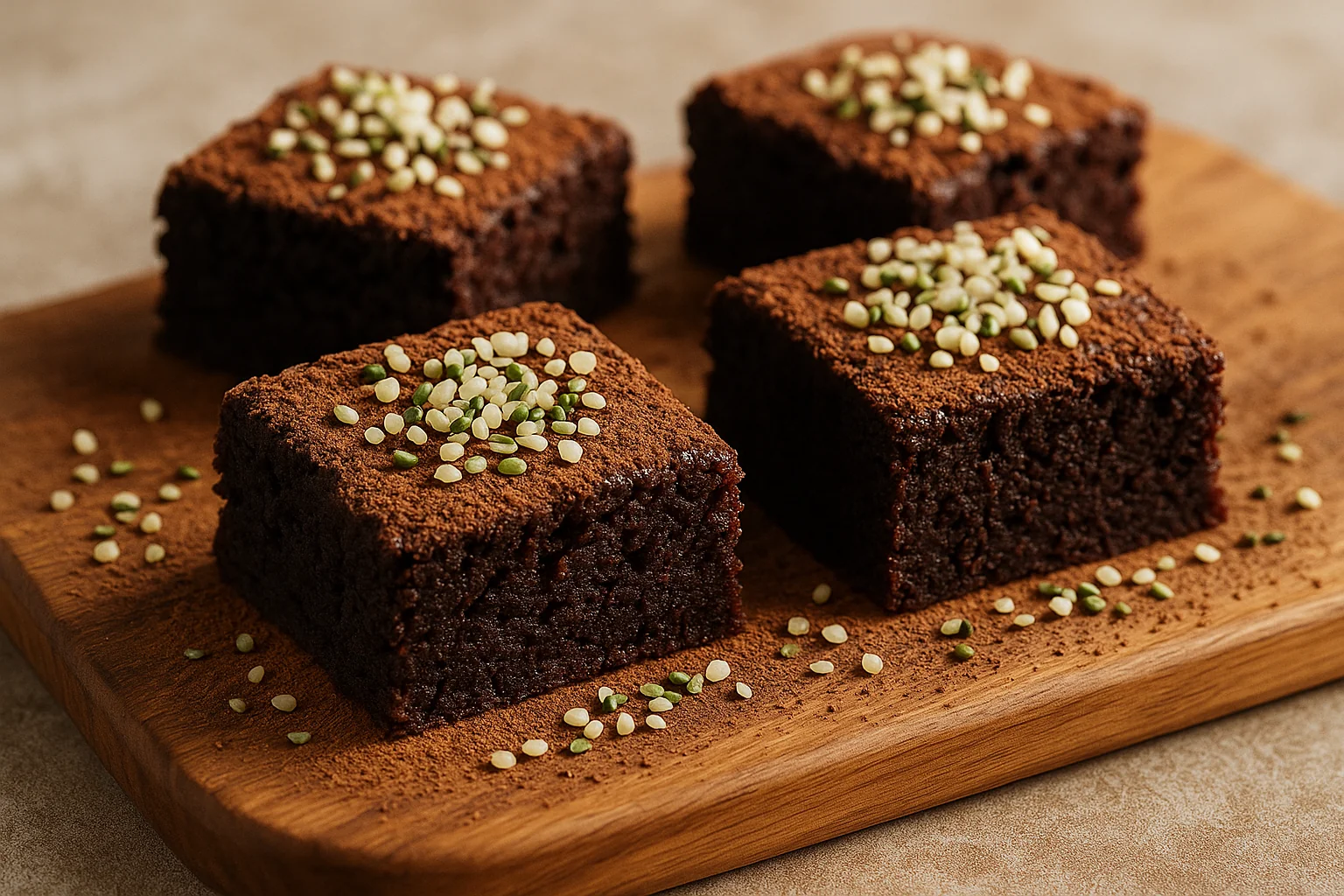 Hemp Flour Brownie – Moist Wheat-Free Cake Hemp Flour Brownie – Moist Wheat-Free Cake
