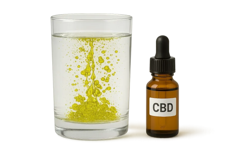 CBD wasserlöslich (Nanoemulsion) — absorbiert es besser als Öl (Tabelle) kannabidiol wasserlöslich (Nanoemulsion): wird es besser absorbiert als Öl (Tabelle)
