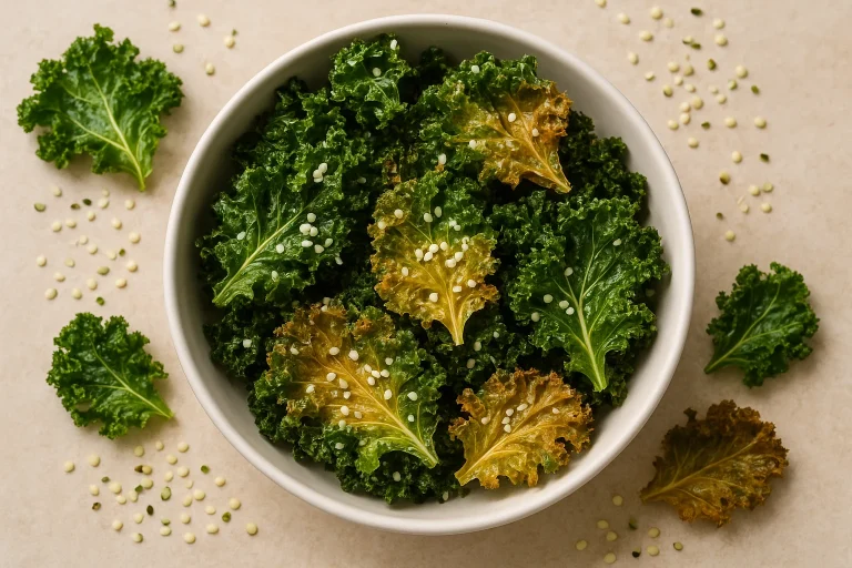 Kale chips with hemp seeds – a fit alternative Kale chips with hemp seeds – a fit alternative