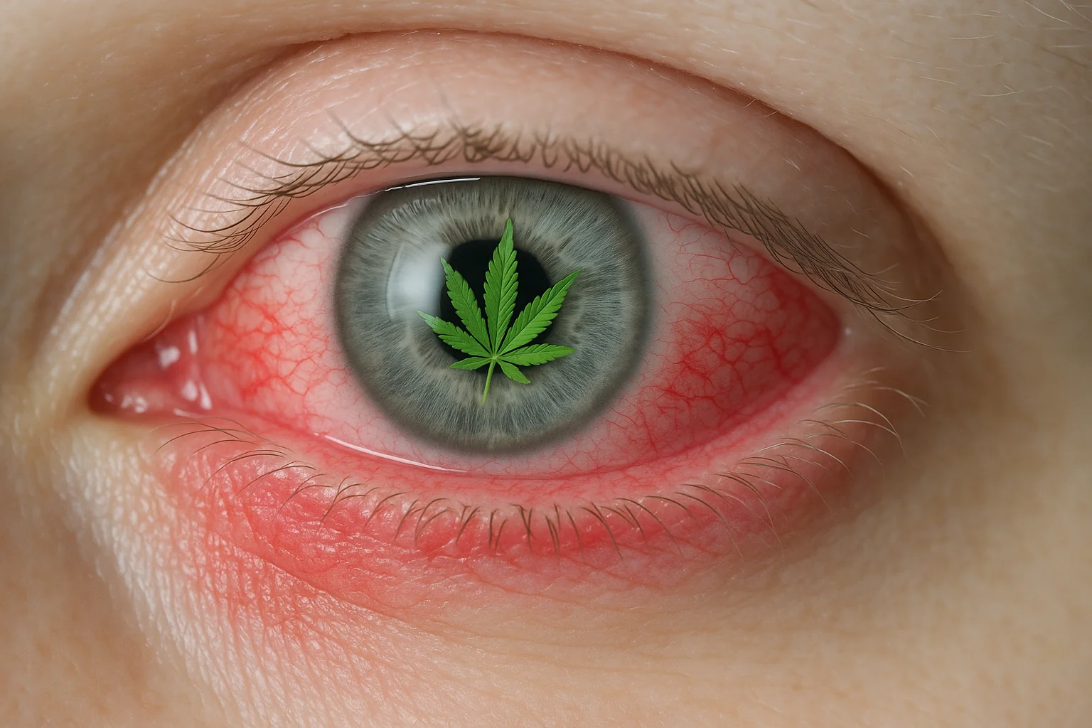Czerwone oczy po marihuanie i kannabidiol: skąd się biorą i jak temu zaradzić (FAQ)