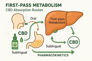 Der First-Pass-Effekt: warum das Schlucken von Cannabidiol-Öl die meisten Dosen verschwendet.