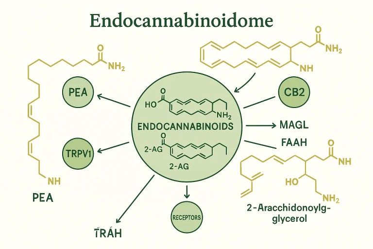 Endocannabinoidom — PEA, OEA und verwandte Verbindungen neben Anandamid und 2-AG Endocannabinoide: PEA, OEA und verwandte Verbindungen neben Anandamid und 2-AG