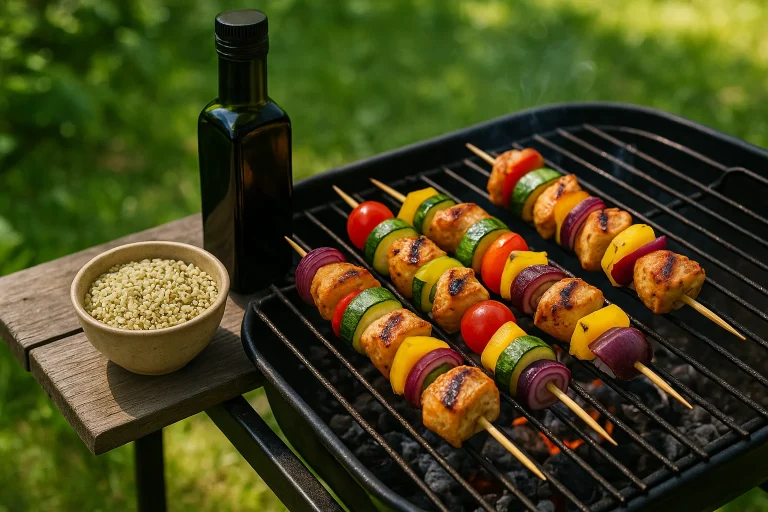 Grill konopny – marynaty i dodatki z nasionami i olejem Grill konopny – marynaty i dodatki z nasionami i olejem