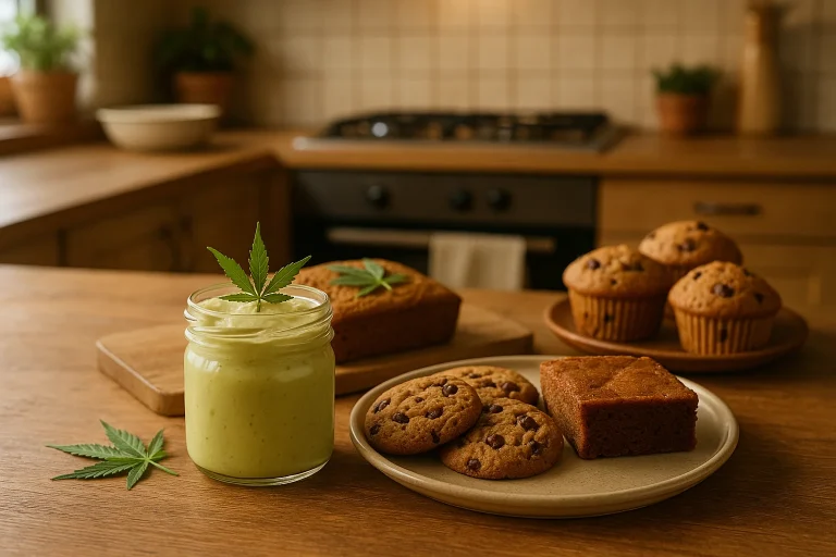 How to calculate the dose of cannabidiol in homemade baked goods and butter (calculator)