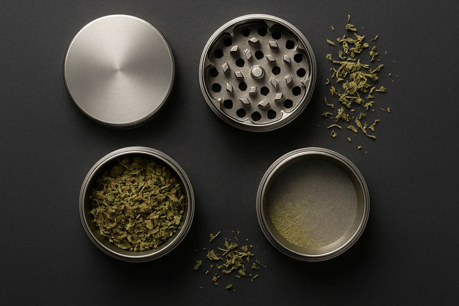 Jak wybrać grinder: 2- vs 4-komorowy, materiał, kif-catcher Jak wybrać grinder, 2- vs 4-komorowy, materiał, kif-catcher