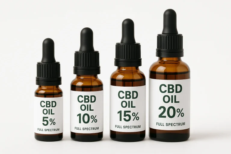 Welche CBD-Konzentration wählen? 5%, 10%, 15%, 20% – der vollständige Leitfaden