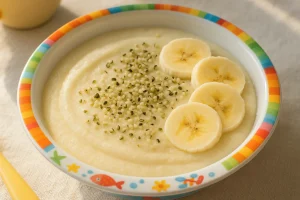 Semolina with hemp seeds – a quick breakfast for children