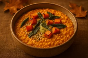 Kaszotto mit Kürbis und Hanfsamen – ein herbstliches Gericht