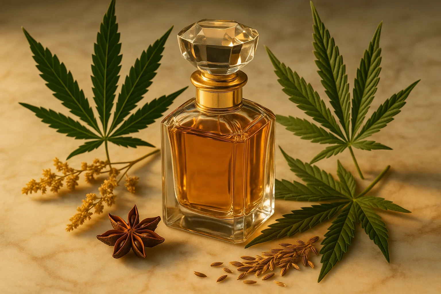 Cannabis in der Parfümerie — Cannabis-Terpenen als Duftnoten Cannabis in der Parfümerie: Hanfterpene als Duftnoten