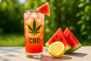Hemp lemonade with watermelon and CBD – a summer drink