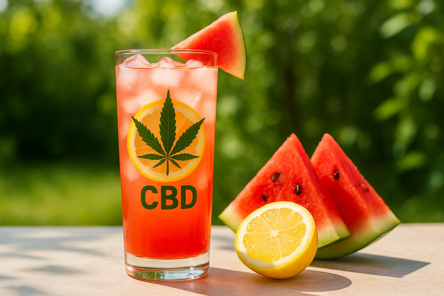 Hemp lemonade with watermelon and CBD – a summer drink Hemp lemonade with watermelon and CBD – a summer drink