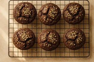 Schokoladenmuffins mit Hanfmehl – luftig und feucht