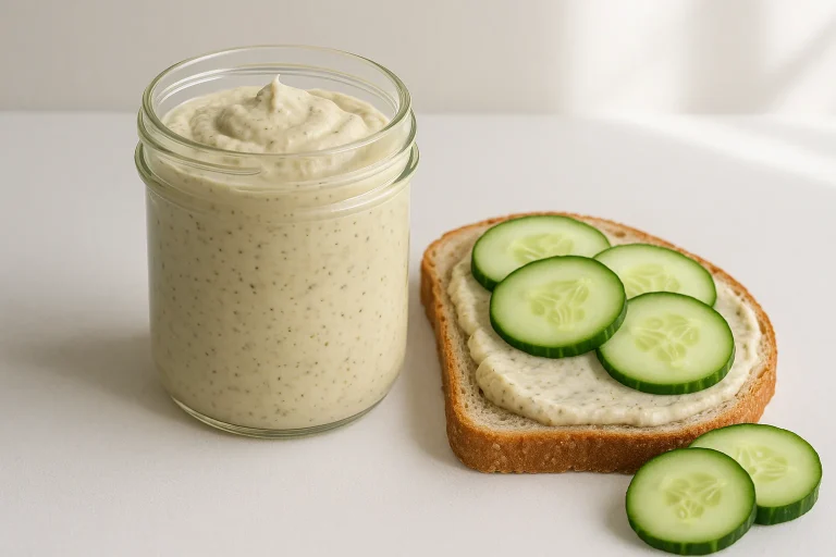 Vegane Aufstrichpaste aus Hanfsamen und Zwiebeln Vegane Aufstrichpaste aus Hanfsamen und Zwiebeln