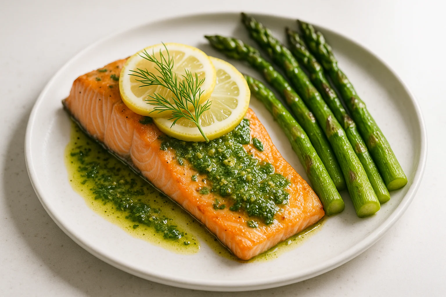 Baked salmon with hemp oil sauce Baked salmon with hemp oil sauce