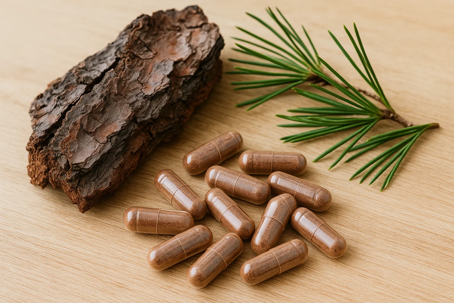 Pyknogenol (kora sosny) — na krążenie, naczynka i skórę (tabela) Pyknogenol (kora sosny): na krążenie, naczynka i skórę (tabela)