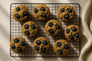Breakfast muffins with hemp flour – to go