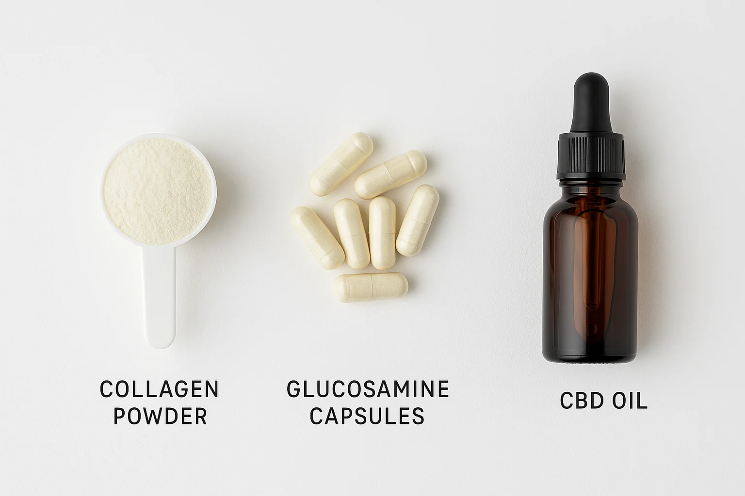 Supplements for joints: collagen, glucosamine, and CBD – what to choose and how to combine. Supplements for joints: collagen, glucosamine, and CBD – what to choose and how to combine.