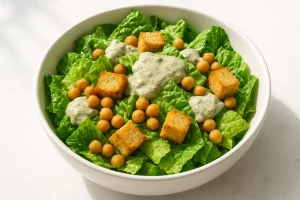 Vegan Caesar Salad with Hemp Protein