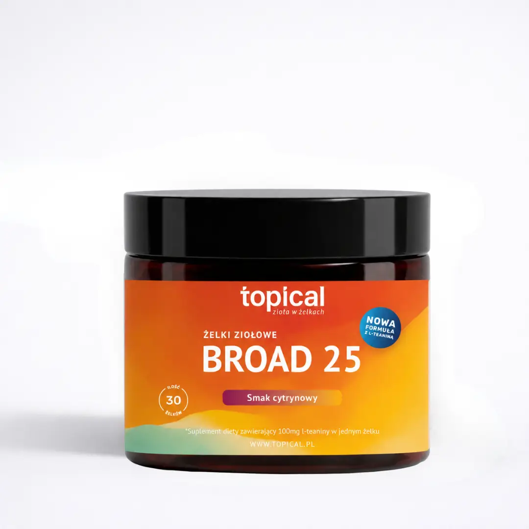 Żelki ziołowe Broad25 z L-teaniną